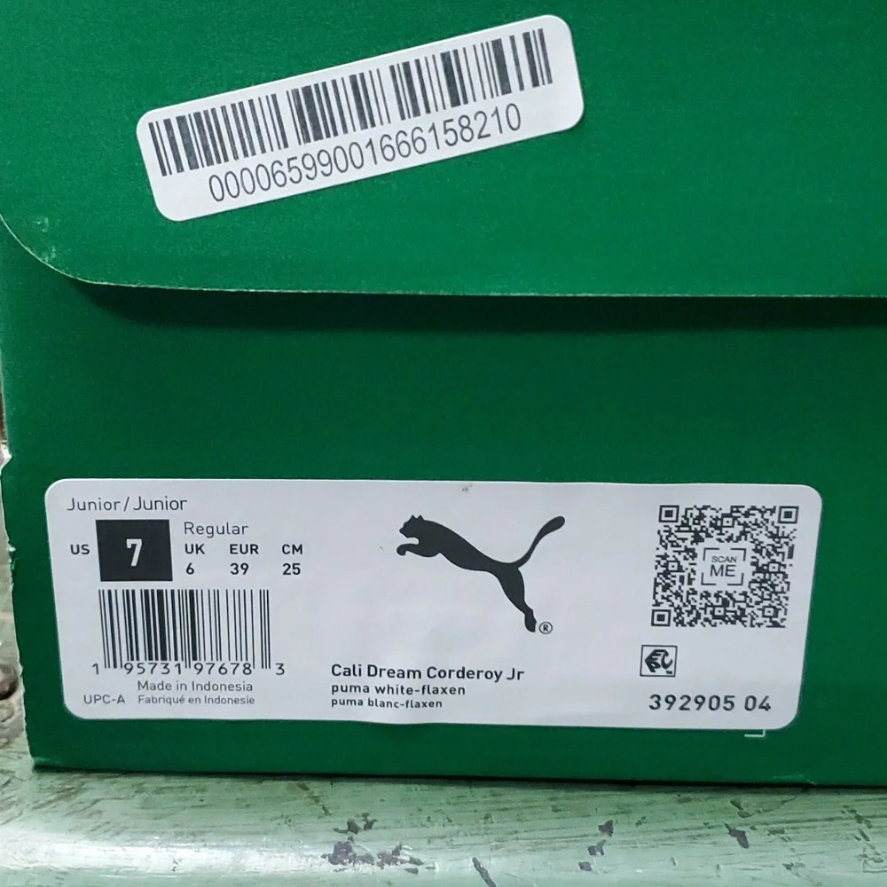 Puma Cali Dream Corderoy Jr. Platform Tennis Shoe - Picture 4 of 5